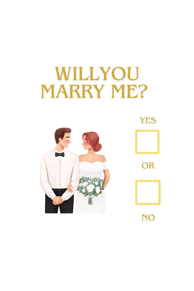 'Will You Marry Me?'  – Perfect for Proposals & Engagements Tshirt