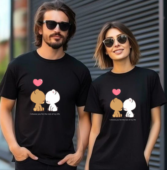 Choose you For the rest of my life - Couple Tshirt