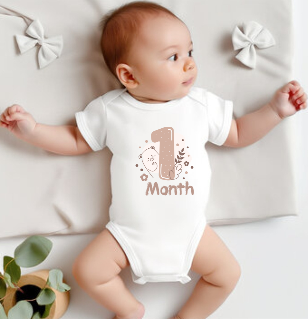 One  month old Rompers